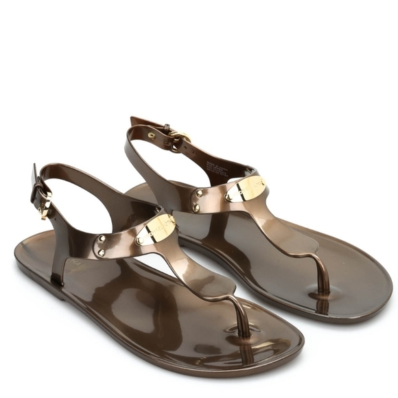 Michael Kors Shoes - Michael kors Bronze Jelly Sandals